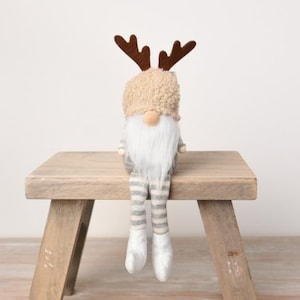 Christmas Gonk | Sitting Gonk | Gonk Decoration | Gonk | Neutral Gonk | Christmas | Christmas Decorations | Festive | Santa Gonk