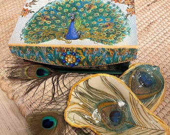 Peacock gift set