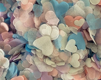 10000+  Mixed Hearts Compressed Wedding Confetti  Biodegradable Tissue Paper