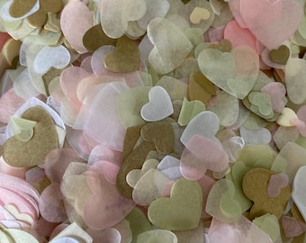 10000+  Mixed Hearts Compressed Wedding Confetti  Biodegradable Tissue Paper