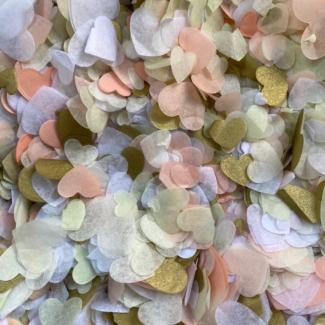 10000 PCS Wedding Confetti White Pink Rose Red Heart Confetti, Paper Confetti 5 | UK