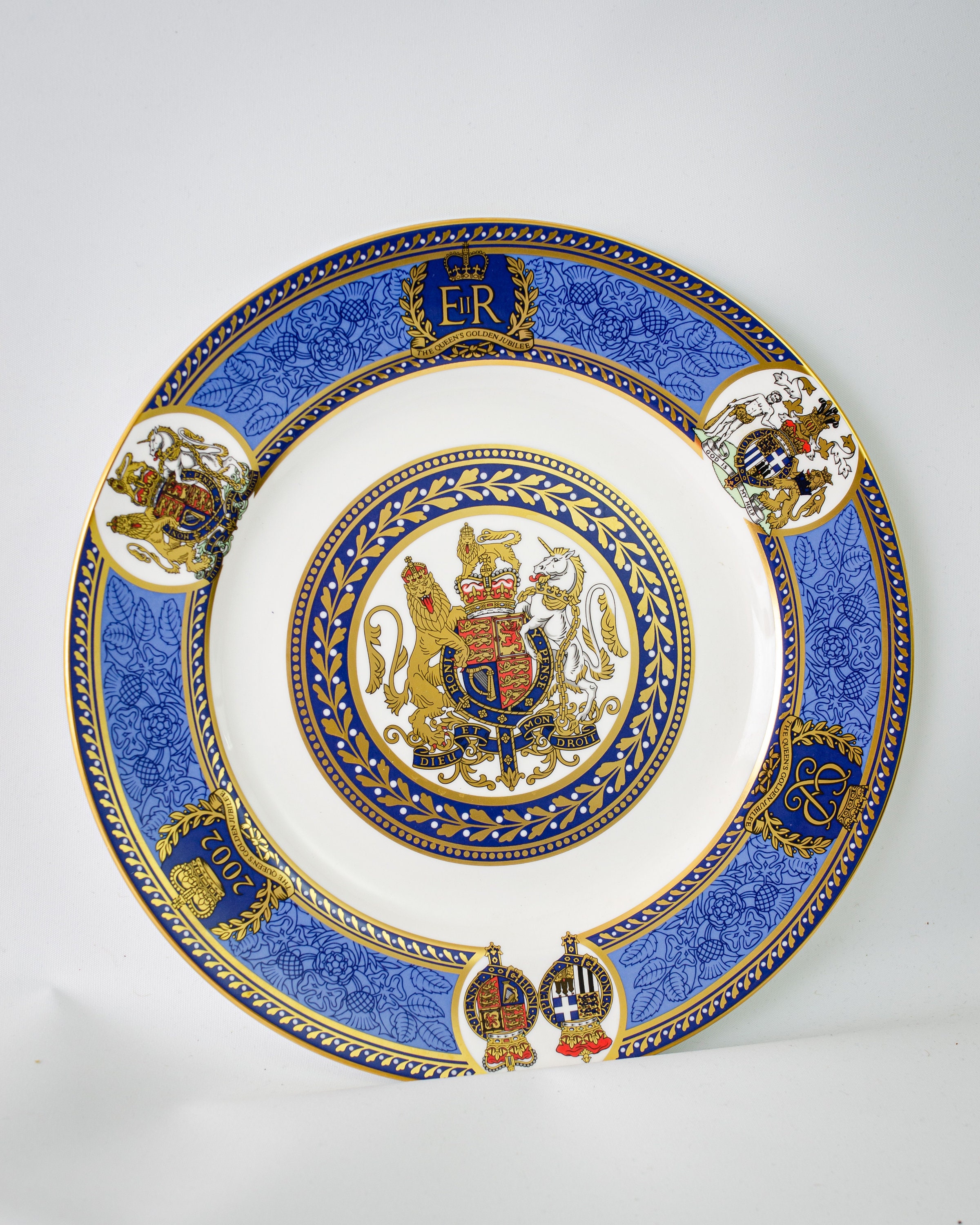 Spode スポード エリザベス女王 ゴールデンジュビリー 2002 プレート s-l400.jpg