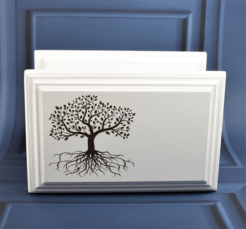 thumbnail image 2 of Personalised White MDF Wood Cremation Urn – Adult Child Pet – Fully Engraved 2 of 2