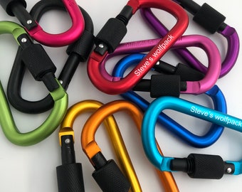 Wholesale custom engraving Carabiner Key Chain  clip key ring  with lock gifts for men dad boyfriend wedding bridal shower bridesmaid favors