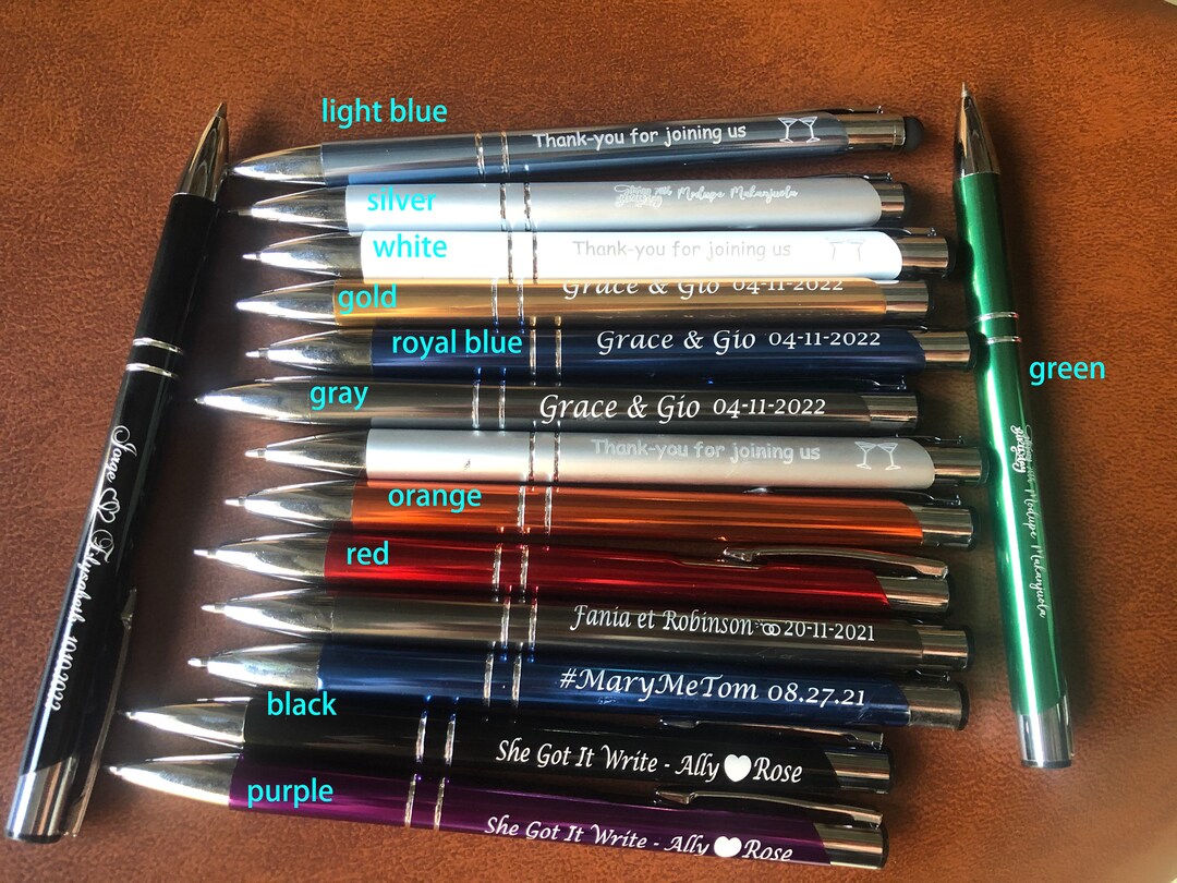 Personalized Ballpoint Pen Bulk Cheap Wedding Event Gifts for Guests