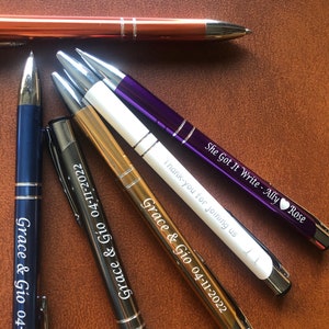 Personalised ballpoint pens  wedding reception quinceanera party favors staff office party best graduation gifts