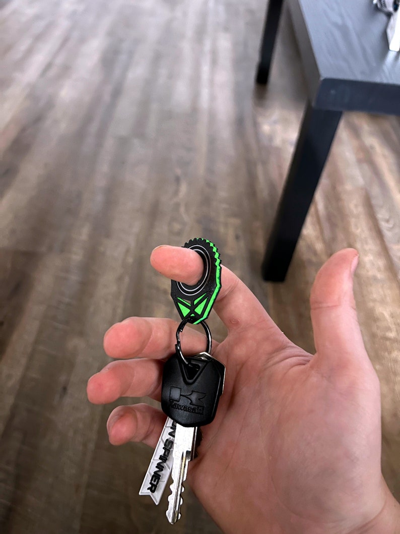 Keyrambit Keychain Spinner Glow in the Dark Glow Toy Spinning Etsy