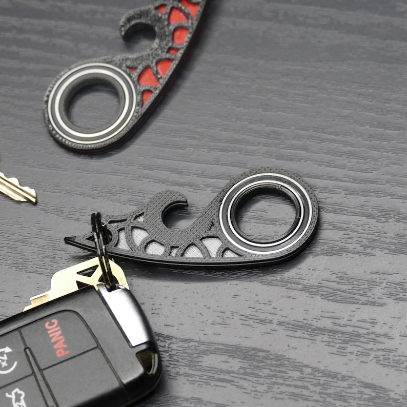 Keyrambit Bottle Opener Keychain Spinner Fidget Key for Keys Etsy