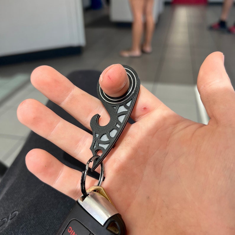 Keyrambit Bottle Opener Keychain Spinner Fidget Key for Keys Etsy