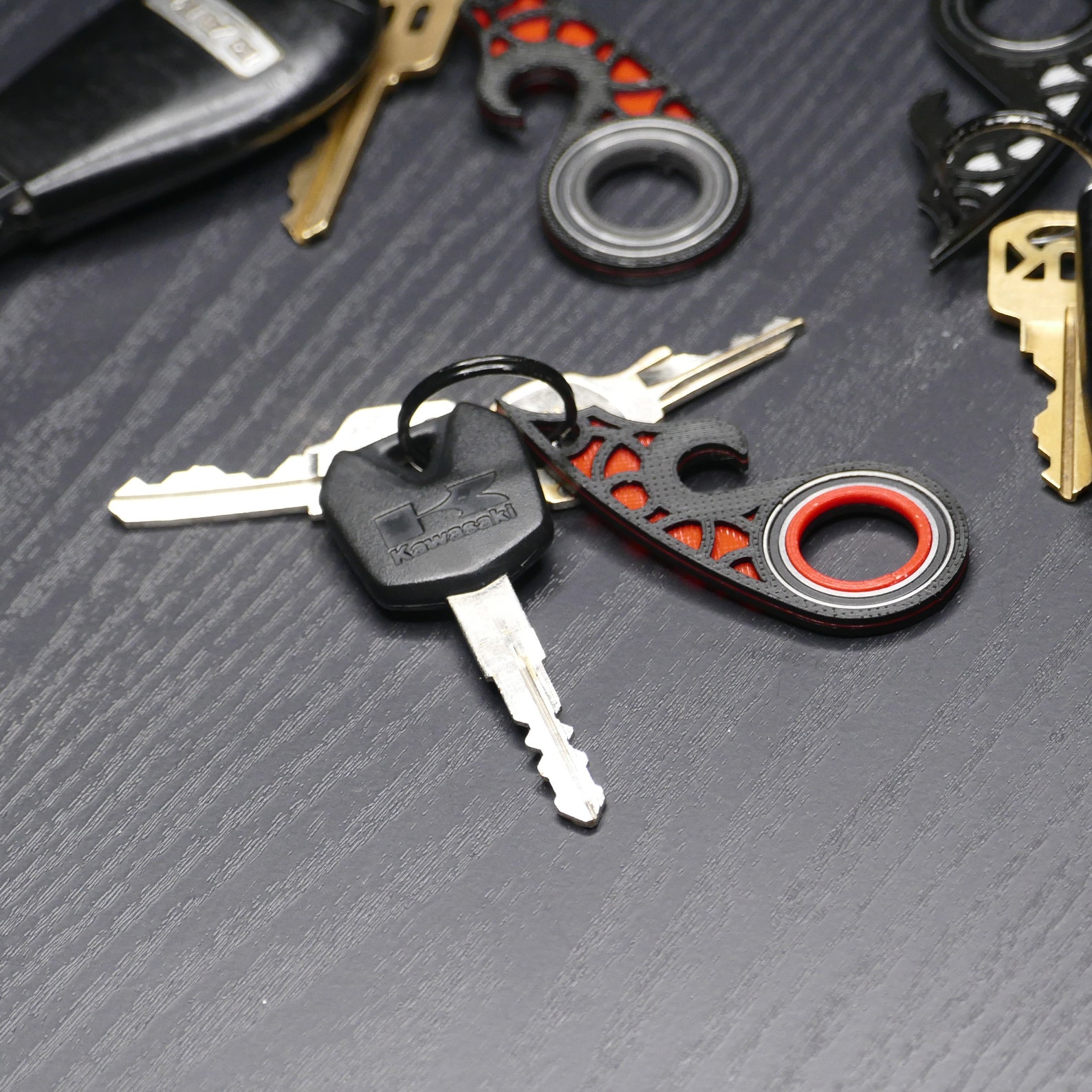 Keyrambit Bottle Opener Keychain Spinner Fidget Key for Keys Etsy