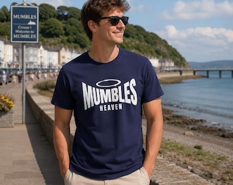 Mumbles Heaven On Earth halo T-Shirt | Funny Haloed Character Shirt
