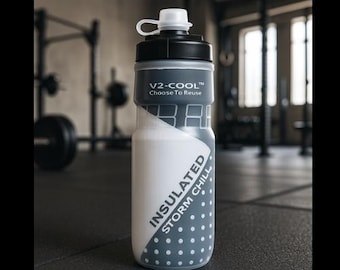 V2-Cool Storm Chill Insulated Water Bottle 620ml, 20 oz  Slim & Leak Proof Cycling Water Bottle for Outdoor Sports and Activities