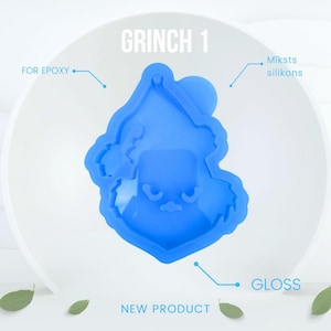 GRINCH silicone mold European HIGH QUALITY  silicone mold Craft casting mold Handmade  molds Christmas tree decoration