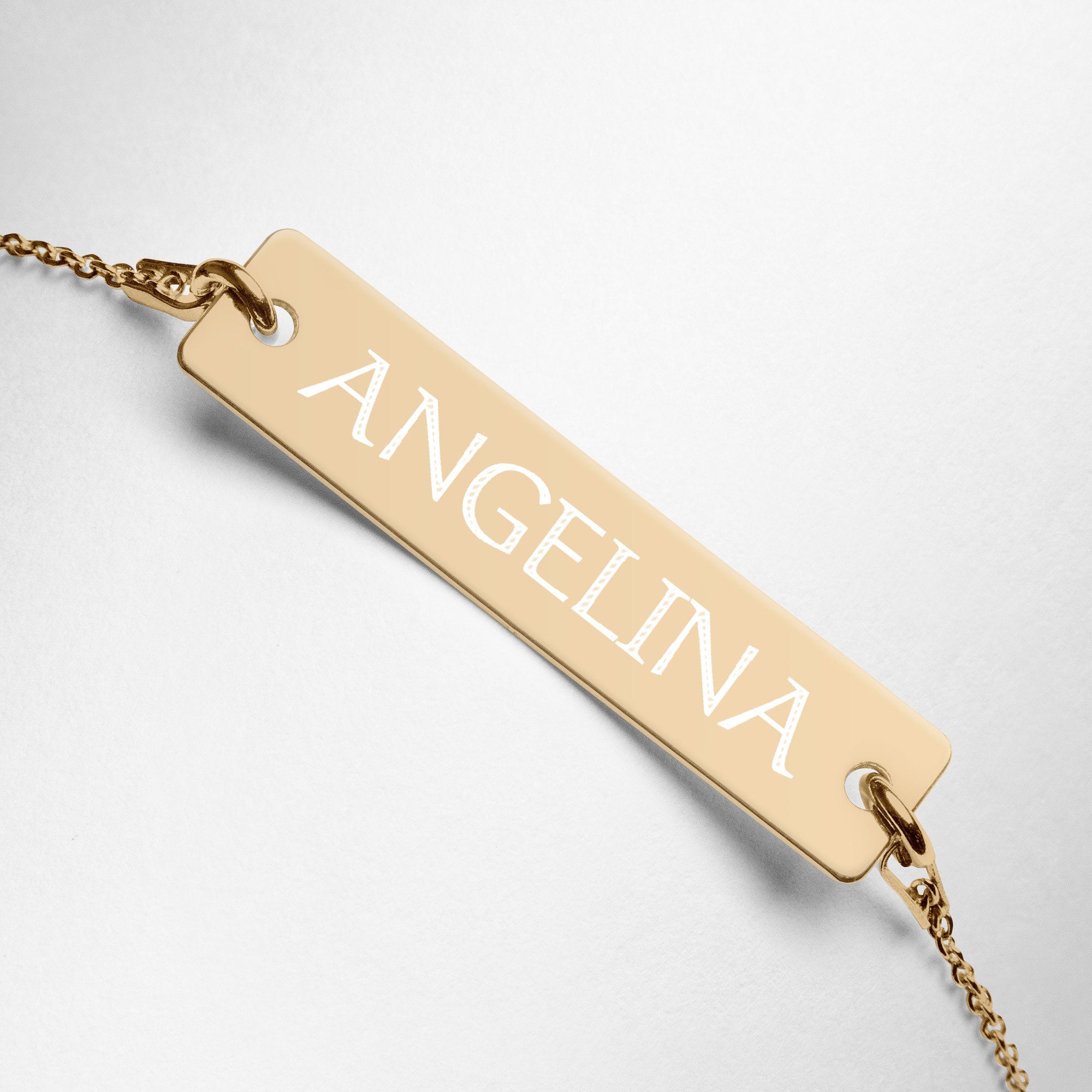 Angelina Name Necklace - Etsy