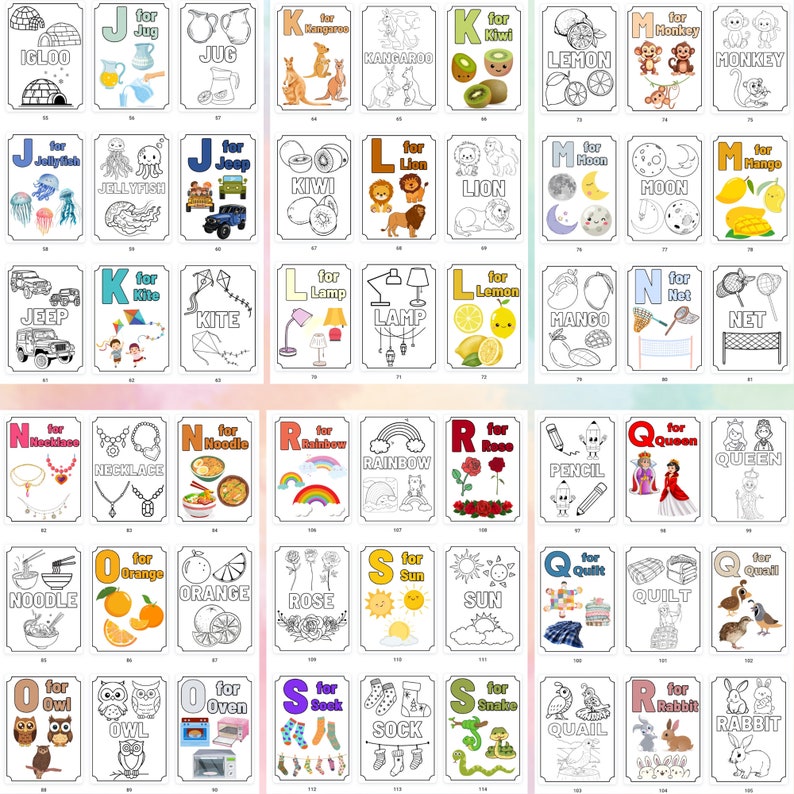 ABC Alphabet Coloring Pages for Kids - Fun and Educational Printable ...