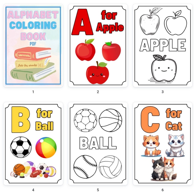 Printable Alphabet Coloring Pages for Kids – Educational & Fun Activity ...