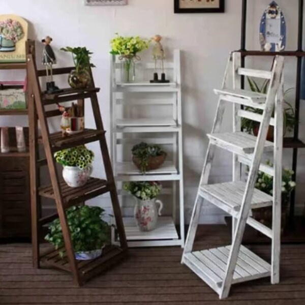 Wooden Ladder Shelf Etsy