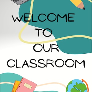 DIGITAL DOWNLOAD Welcome Poster for Classroom
