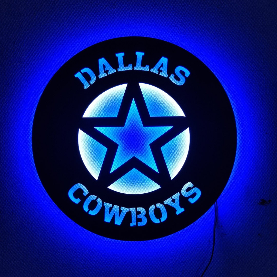 dallas-cowboys-led-sign-neon-sign-dallas-wood-wall-art-sign-etsy