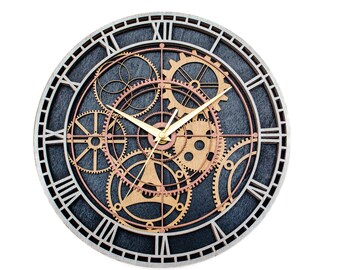 Wall Clock 3D 4 layers plywood Personalization