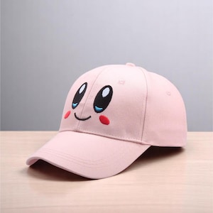 Kirby Anime Embroidered Cap, Unisex Gaming Hat, Gift for Gamers