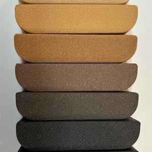 Ring covers in all shades, from lightest to darkest: beige, pine, oak, chocolate, espresso, anthracite, black.