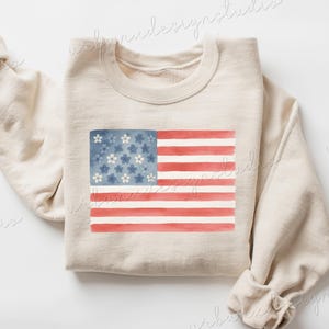 Retro American Flag Sweatshirt, American Flag Sweatshirt, America Sweatshirt, USA Sweatshirt, Patriotic Sweatshirt, 4th of July Sweatshirt
