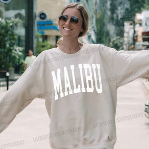 Malibu Sweatshirt | Malibu Crewneck | Malibu California Sweatshirt | Trendy Sweatshirt | Vintage Sweatshirt | Oversized Sweatshirt
