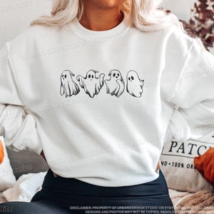 Halloween Sweatshirt-Halloween Ghost Sweatshirt-Halloween Shirt-Ghost Sweatshirt-Halloween Unique-Fall Sweatshirt-Spooky Season
