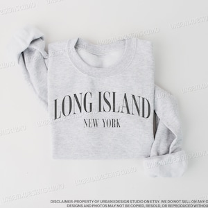 Long Island Sweatshirt: New York Crewneck, Travel Shirt for Men and Women image 1