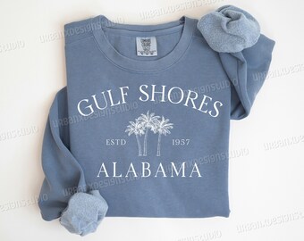 Gulf Shores Sweatshirt, Gulf Shores Alabama, Beachy Sweatshirt, Beachy Hoodie, Beach Sweatshirt, Beach Hoodie, Summer Sweatshirt