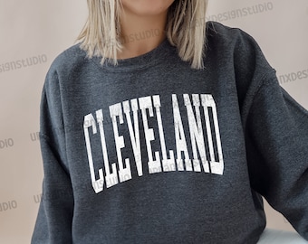 Cleveland Sweatshirt: Varsity Style Crewneck, Ohio Shirt for Men and Women
