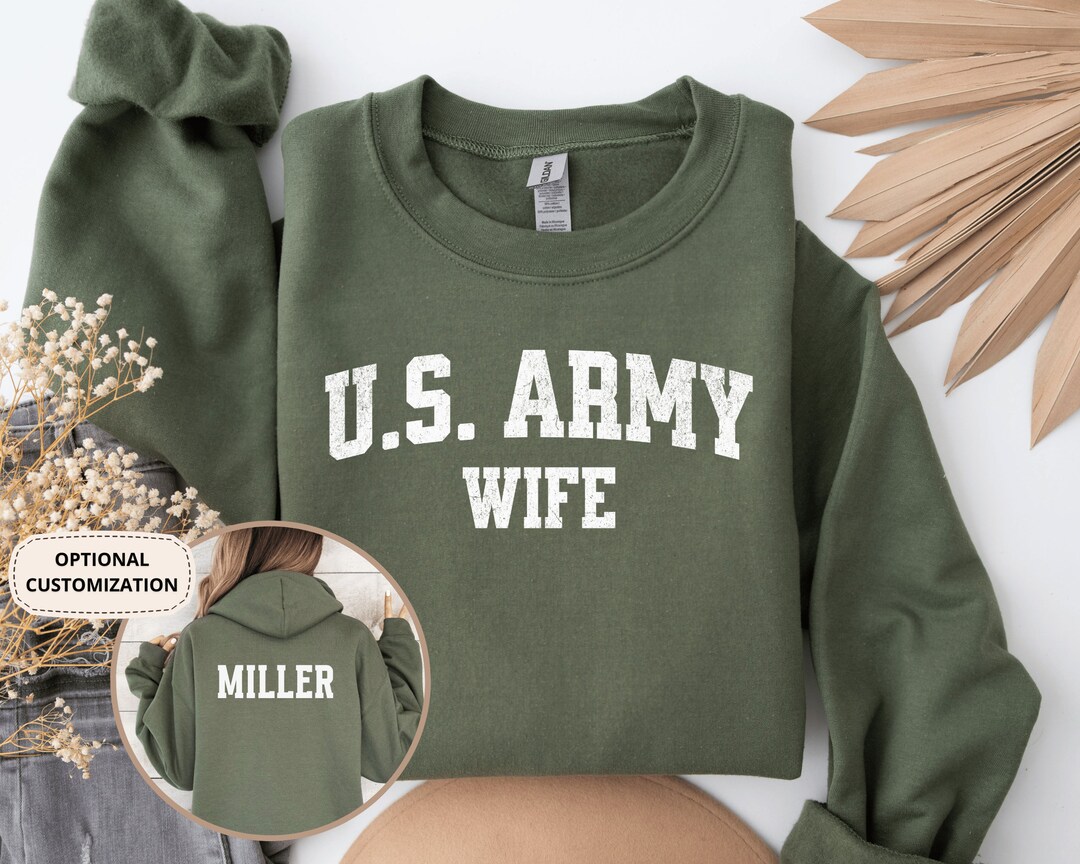 Army wife hoodie Clearance