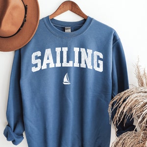 Sailing Sweatshirt, Sailing Hoodie, Sailing Crewneck, Sailor Sweatshirt, Sailor Hoodie, Sailor Sweater, Nautical Sweatshirt, Boating Sweater