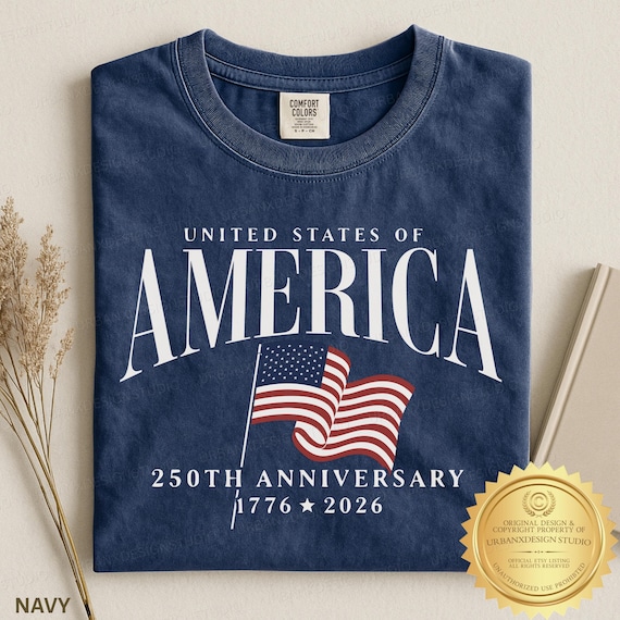 America's Semiquincentennial Shirt, USA 250th Anniversary T-Shirt, Patriotic Graphic Tee, Vintage Style 4th of July T-Shirt
