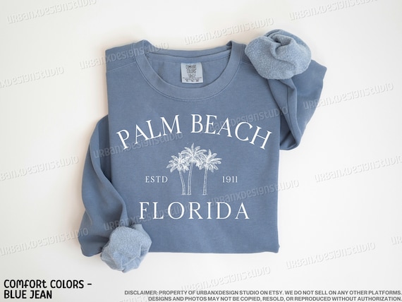 Palm Beach Sweatshirt, Palm Beach Sweatshirt, Beachy Sweatshirt, Beachy Hoodie, Beach Sweatshirt, Beach Hoodie, Summer Sweatshirt