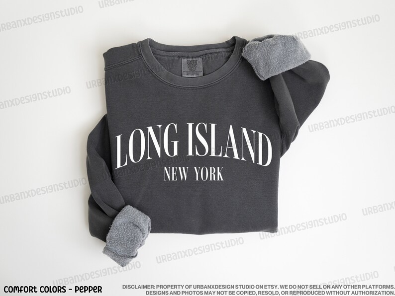 Long Island Sweatshirt: New York Crewneck, Travel Shirt for Men and Women image 2