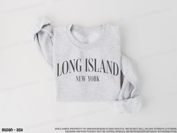Long Island Sweatshirt: New York Crewneck, Travel Shirt for Men and Women