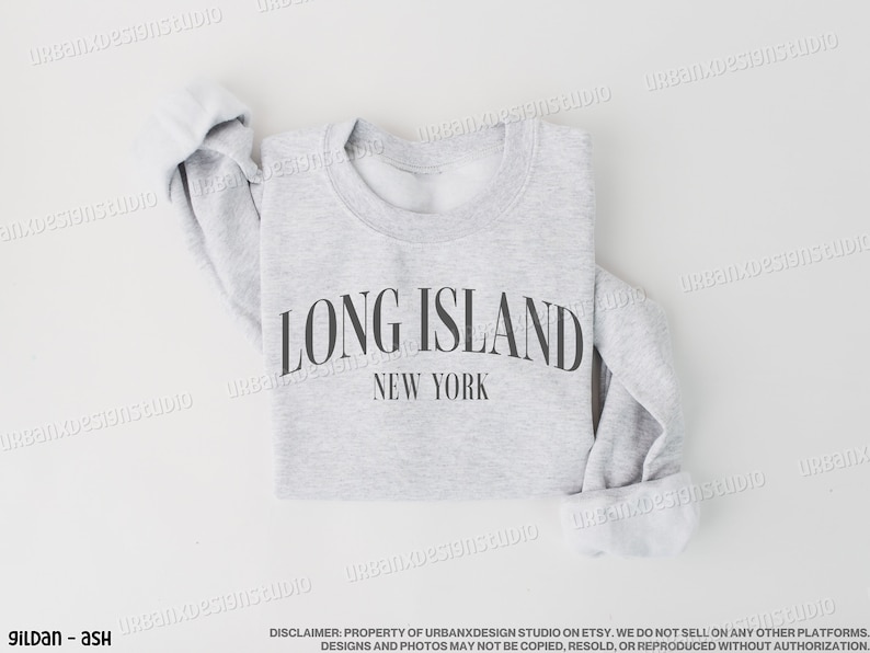 Long Island Sweatshirt: New York Crewneck, Travel Shirt for Men and Women image 1