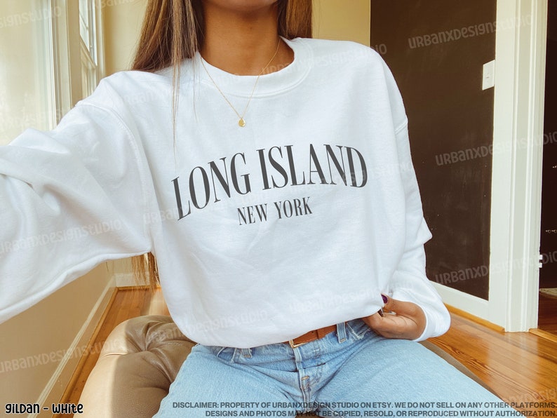 Long Island Sweatshirt: New York Crewneck, Travel Shirt for Men and Women image 4