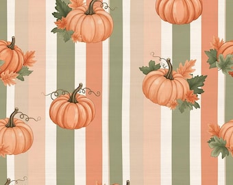 Peach Pumpkin Fabric