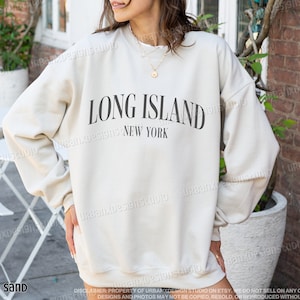 Long Island Sweatshirt: New York Crewneck, Travel Shirt for Men and Women image 3