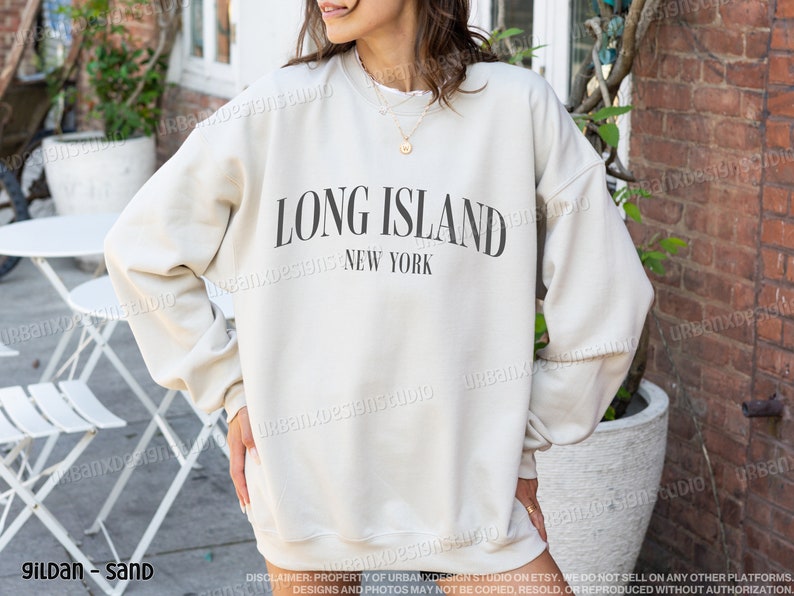 Long Island Sweatshirt: New York Crewneck, Travel Shirt for Men and Women image 3