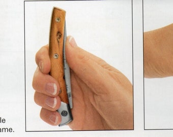 Secret knife! opening closing NEW LE THIERS engraved with First name