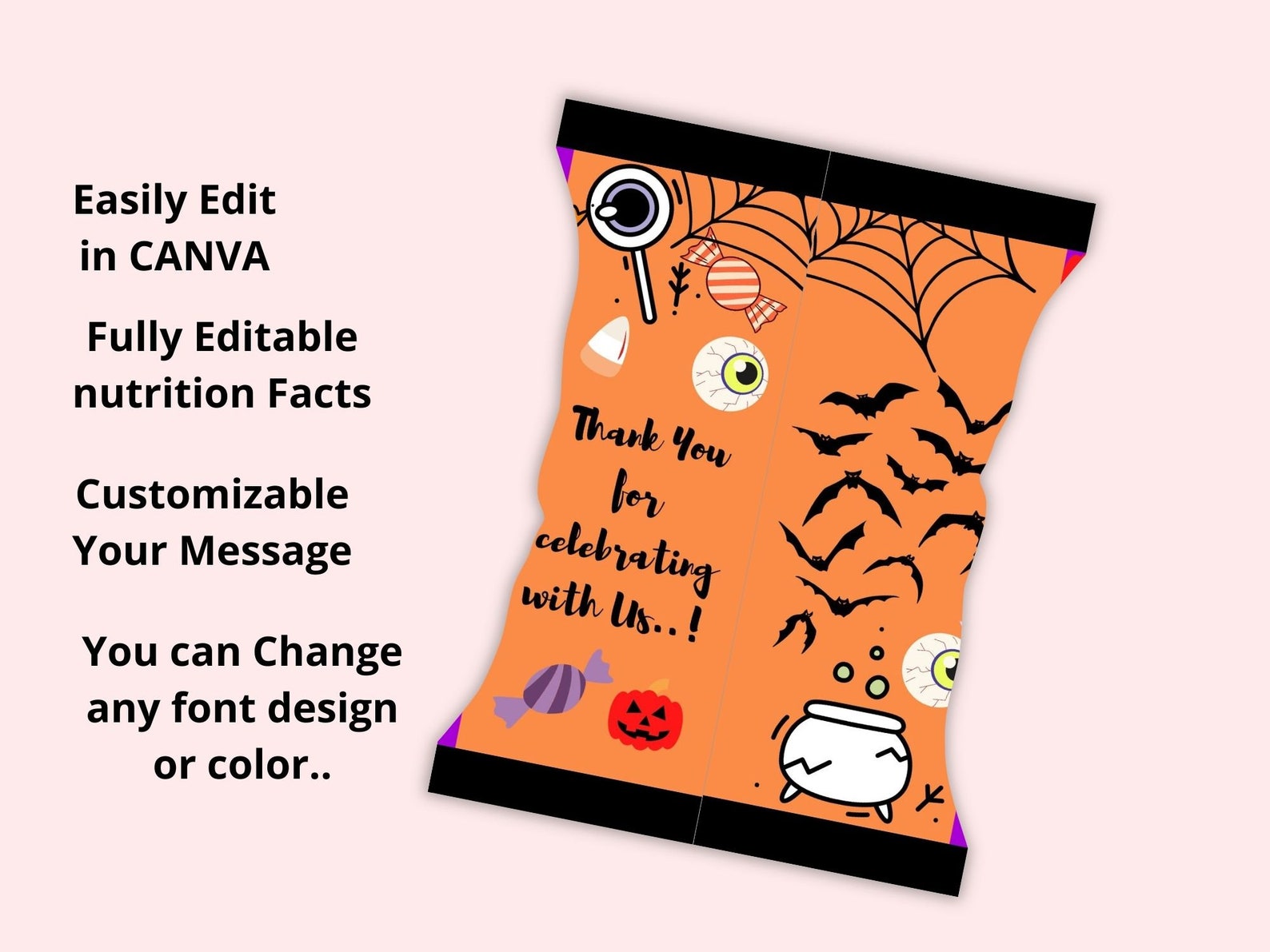 Halloween Chip Bag Templates Chip Bags Template Halloween for Halloween Chip Bag Templates Chip Bags Template Halloween for