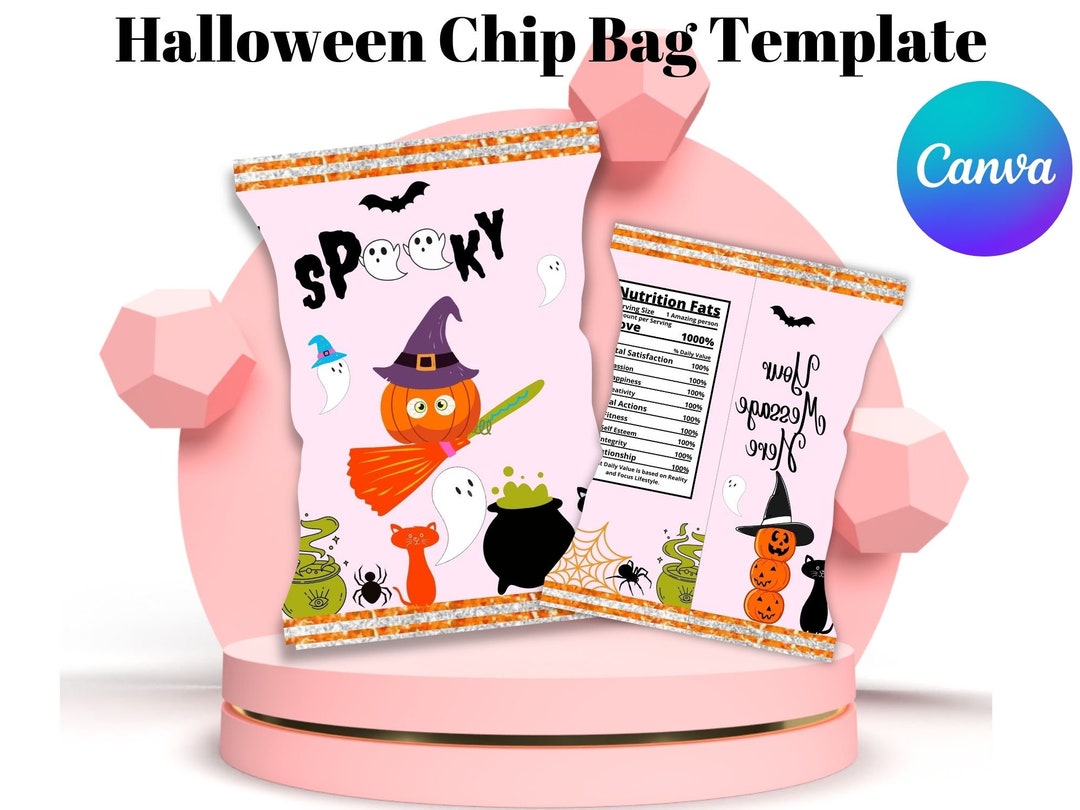 Halloween Chip Bag Templates Chip Bags Template Halloween for Halloween Chip Bag Templates Chip Bags Template Halloween for