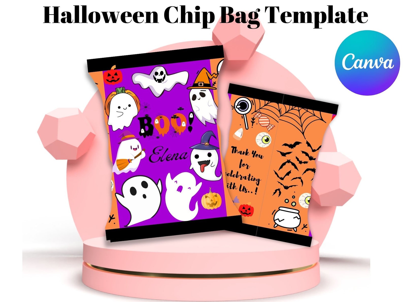 Halloween Chip Bag Templates Chip Bags Template Halloween for Halloween Chip Bag Templates Chip Bags Template Halloween for