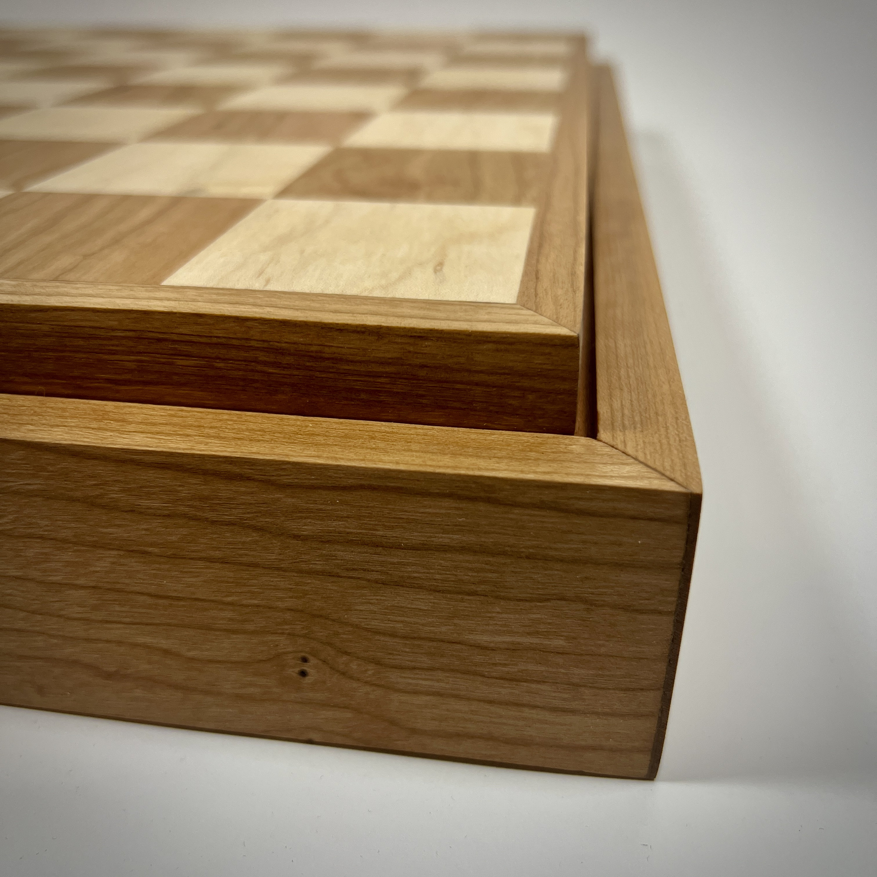 Handmade Wood Chess & Checkers Set - Etsy