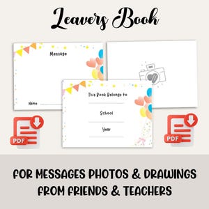 School leavers gifts | Class of 2025 | leavers book interior | Y6 Leavers Gift