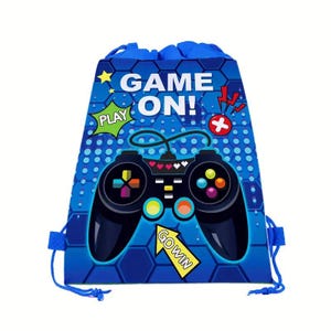 School leavers gifts - Class of 2025 - Gift primary school year 6 -  Video Game Themed Drawstring Backpacks